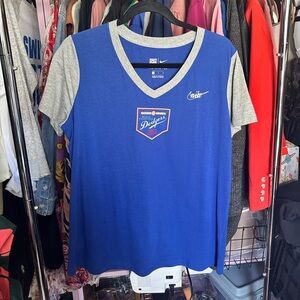 Nike women’s MLB Dodgers v neck t shirt